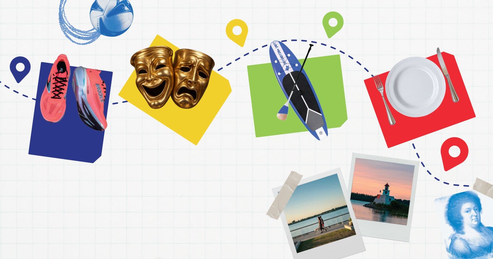 Image illustrating the different tourist profiles from the quiz launched by Tourisme Région Sorel-Tracy