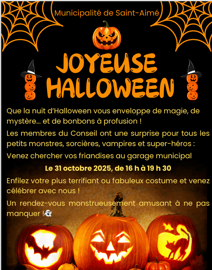 fete halloween saint aimé