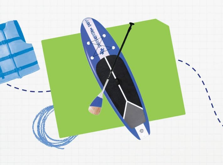 Blue paddleboard for the Nautique touring model