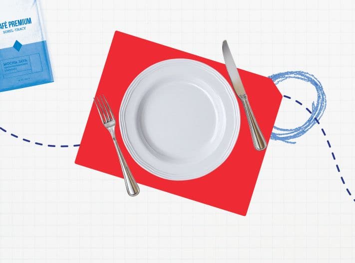 Gourmet plate for the “Gourmand” travel profile